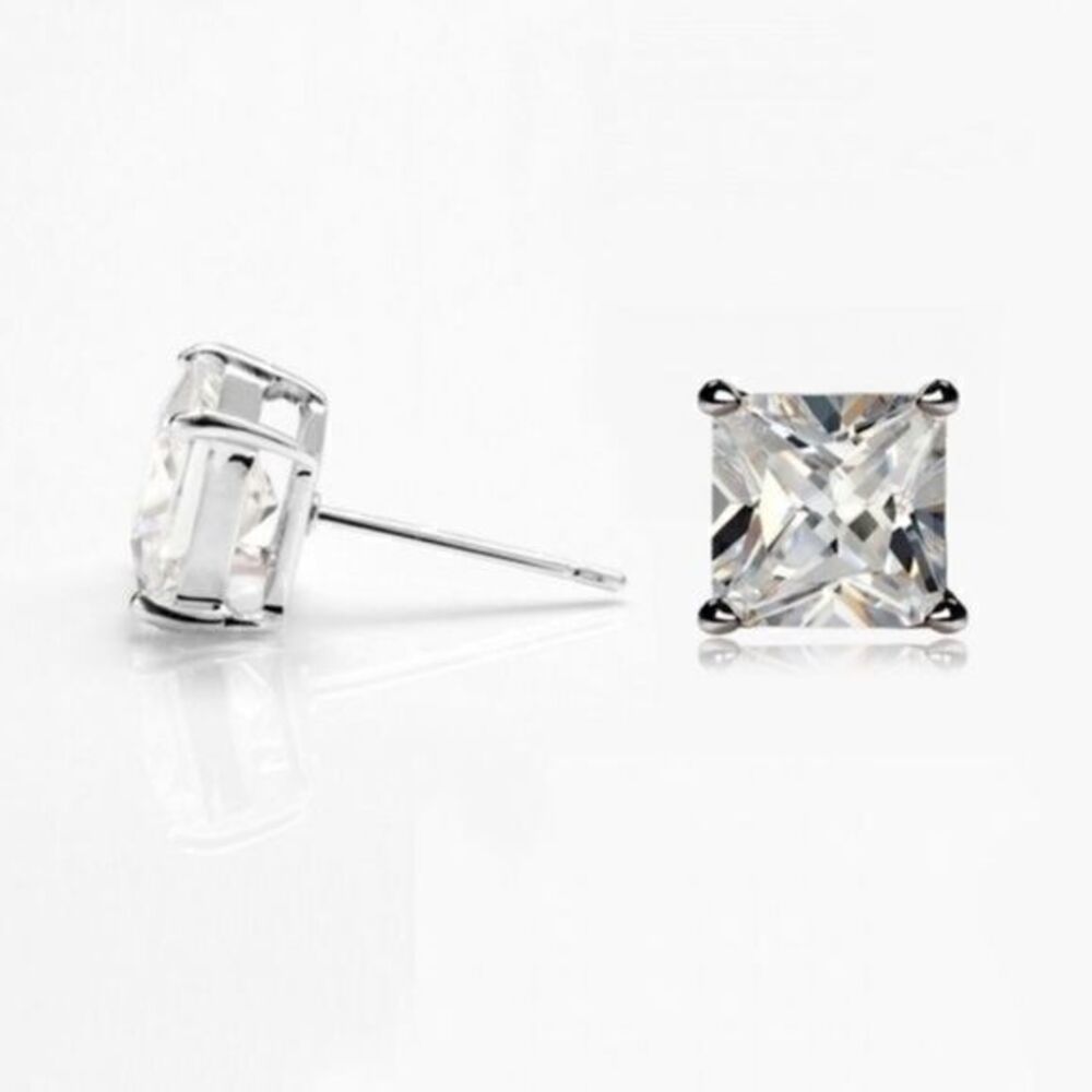 925 Sterling Silver Renaissance Collection CZ Studs